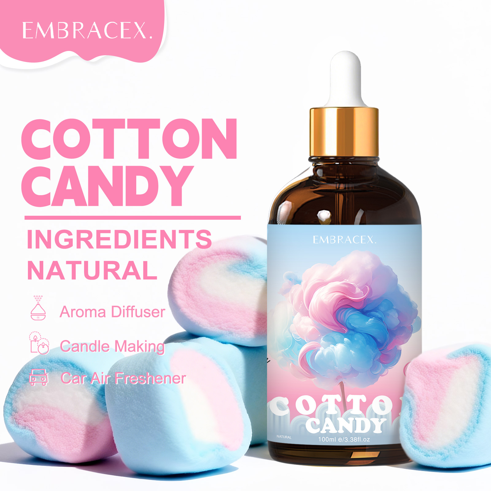 100ml Zuckerwatte-Duftöle für  – Home Fragrance Gift Bewertung und Preis