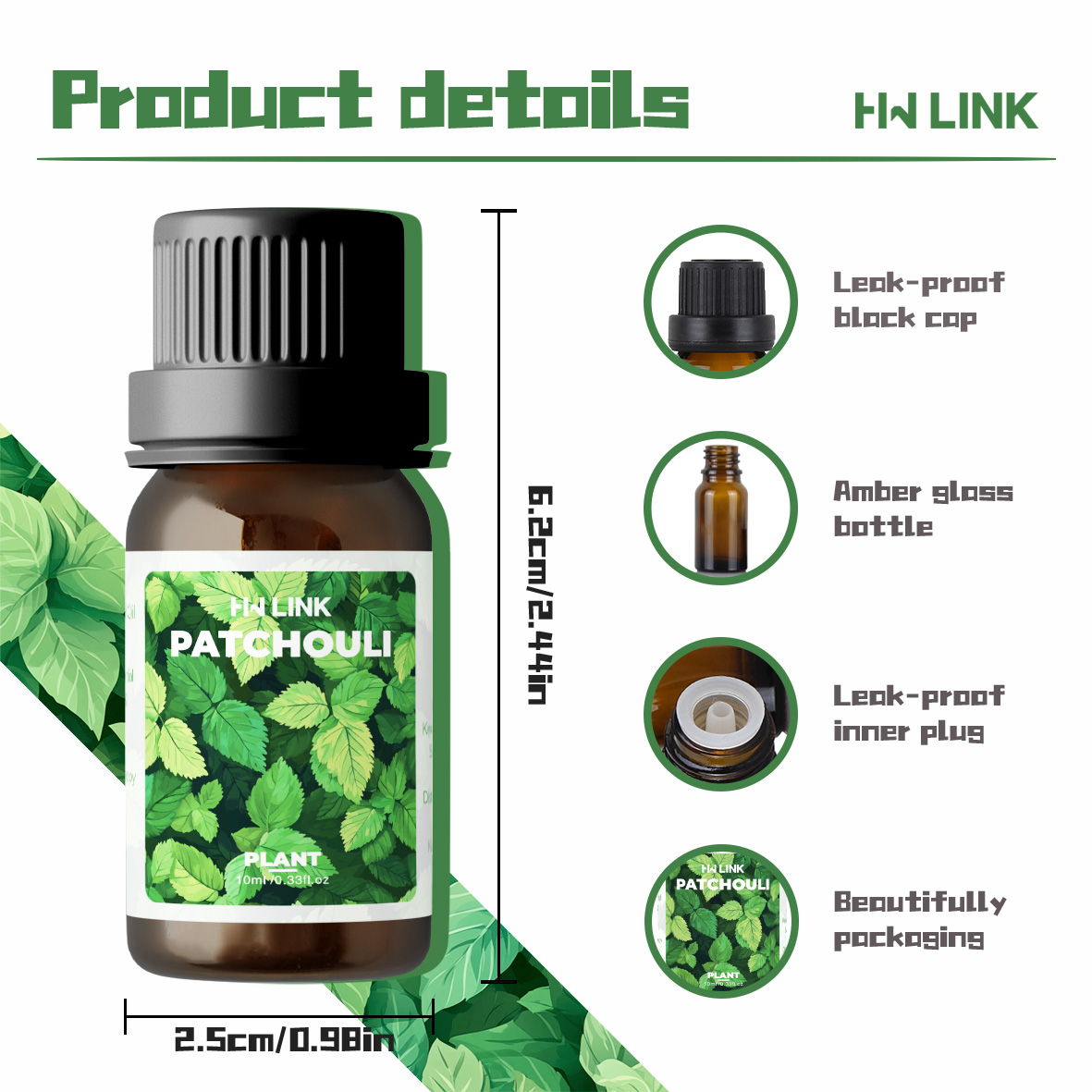 10ml Patchouli Ätherische Öle  – Home Fragrance Gift Bewertung und Preis